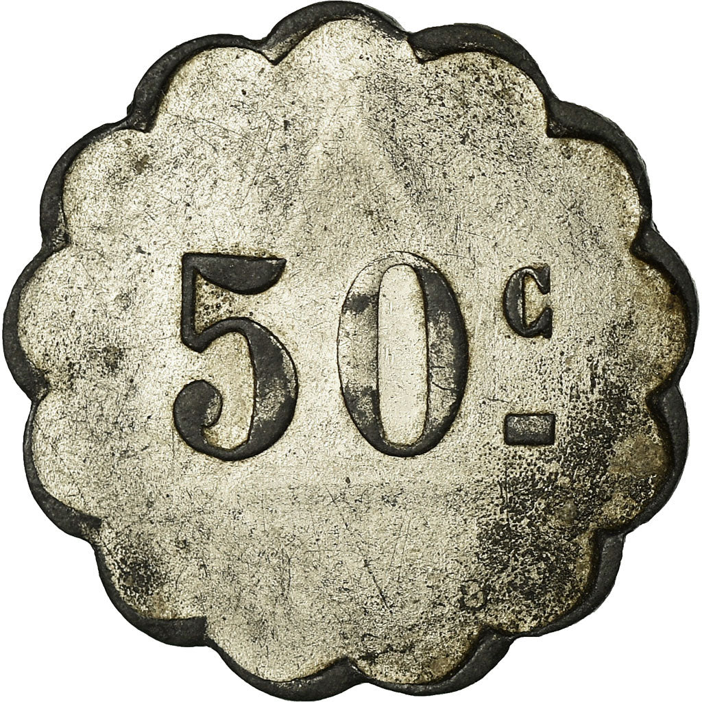 Monnaie, France, Société Coopérative La Ruche, Digoin, 50 Centimes, TTB, Zinc