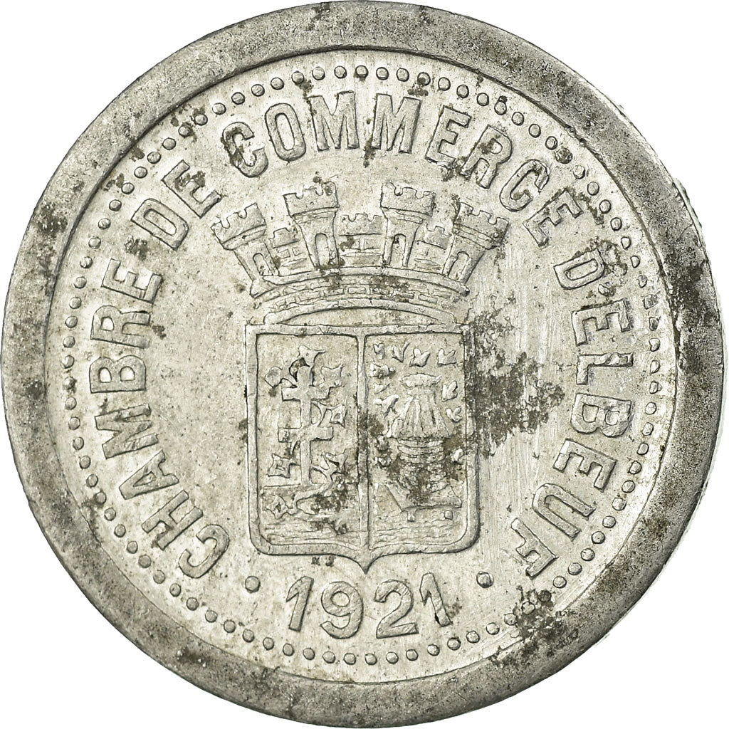 Coin, France, Chambre de Commerce, Elbeuf, 5 Centimes, 1921, EF(40-45)