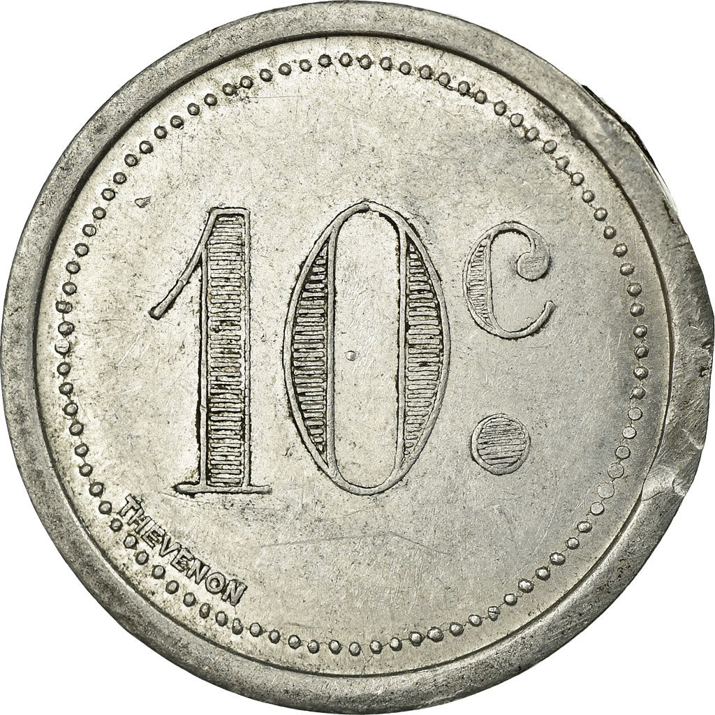 Coin, France, Chambre de Commerce, Elbeuf, 10 Centimes, 1921, AU(50-53)