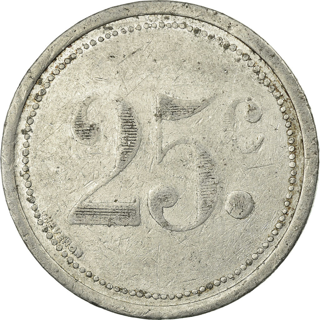 Coin, France, Chambre de Commerce, Elbeuf, 25 Centimes, 1921, VF(30-35)