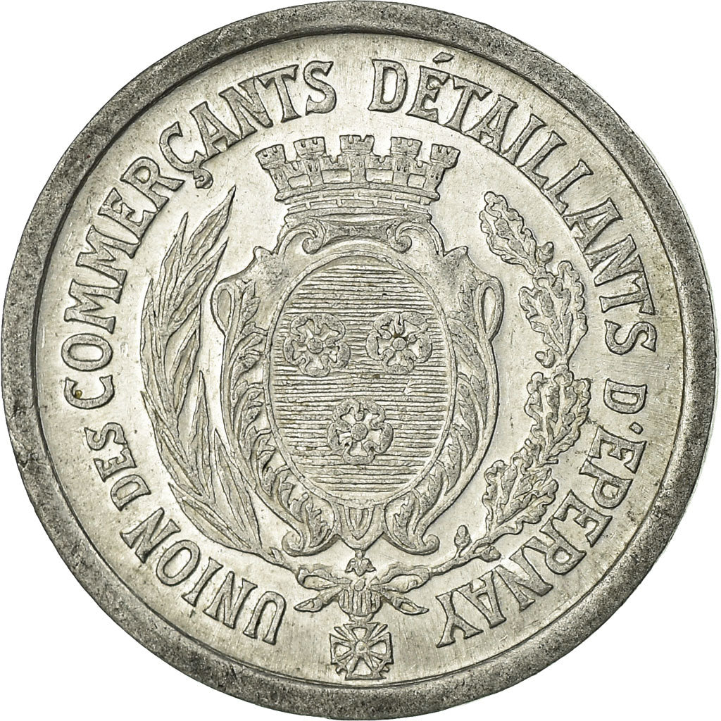 Coin, France, Union des Commerçants Détaillants, Epernay, 10 Centimes, 1922