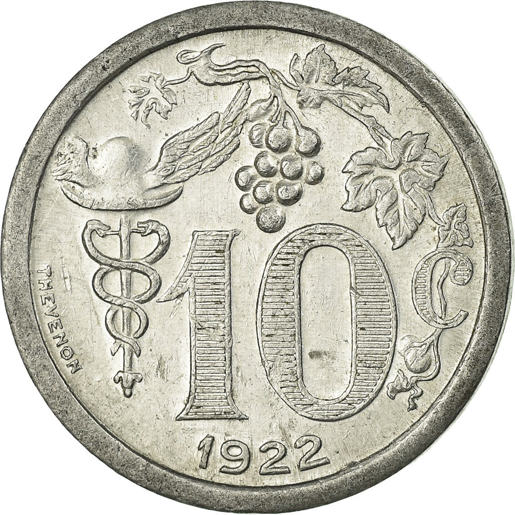 Coin, France, Union des Commerçants Détaillants, Epernay, 10 Centimes, 1922