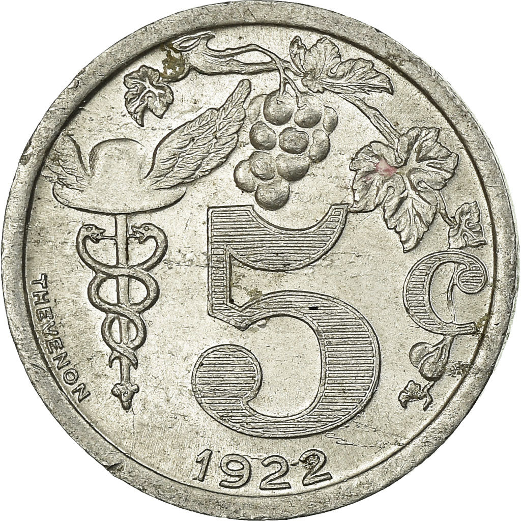 Münze, Frankreich, Union des Commerçants Détaillants, Epernay, 5 Centimes