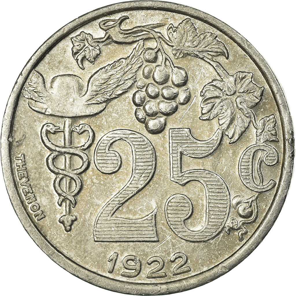 Münze, Frankreich, Union des Commerçants Détaillants, Epernay, 25 Centimes