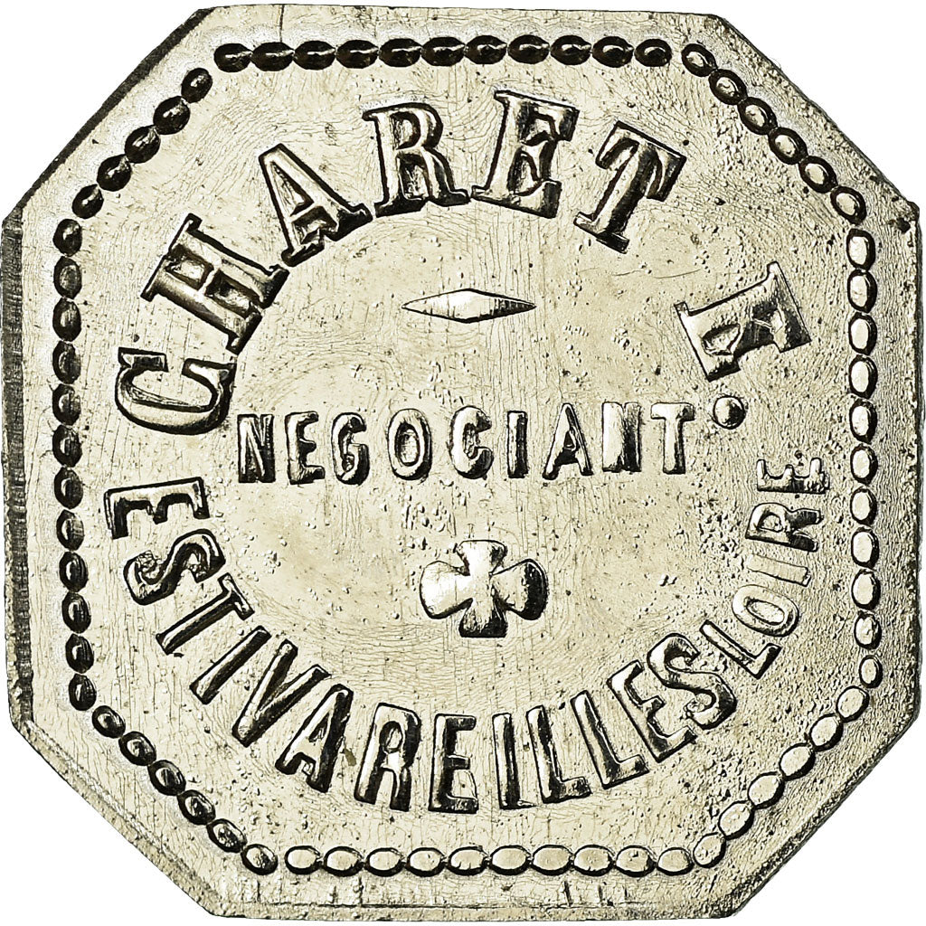 Coin, France, Négociant, CHARET, Estivareilles, 75 Centimes, MS(63), Nickel