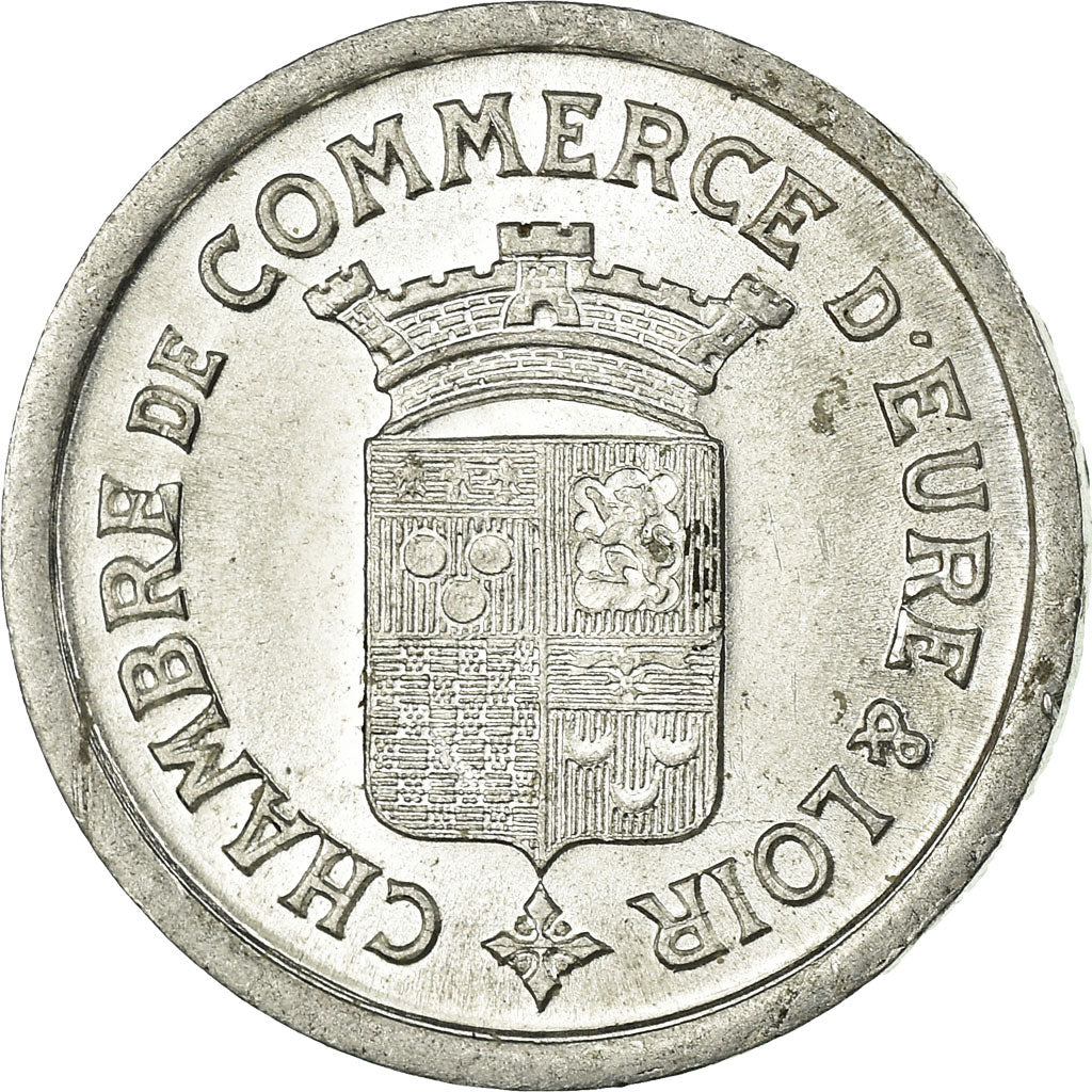 Coin, France, Chambre de Commerce d'Eure-et-Loire, 5 Centimes, 1922, MS(63)