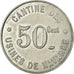 Coin, France, Cantine des Usines de Navarre, Evreux, 50 Centimes, MS(63)