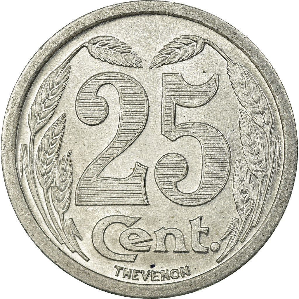 Coin, France, Chambre de Commerce, Evreux, 25 Centimes, 1921, MS(63), Aluminium