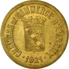 Moneta, Francia, Chambre de Commerce, Evreux, 25 Centimes, 1921, ESSAI, SPL