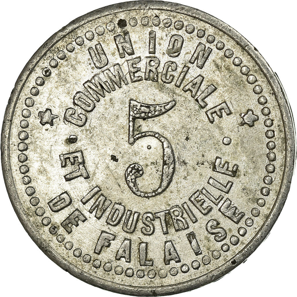Coin, France, Union Commerciale et Industrielle, Falaise, 5 Centimes, 1921