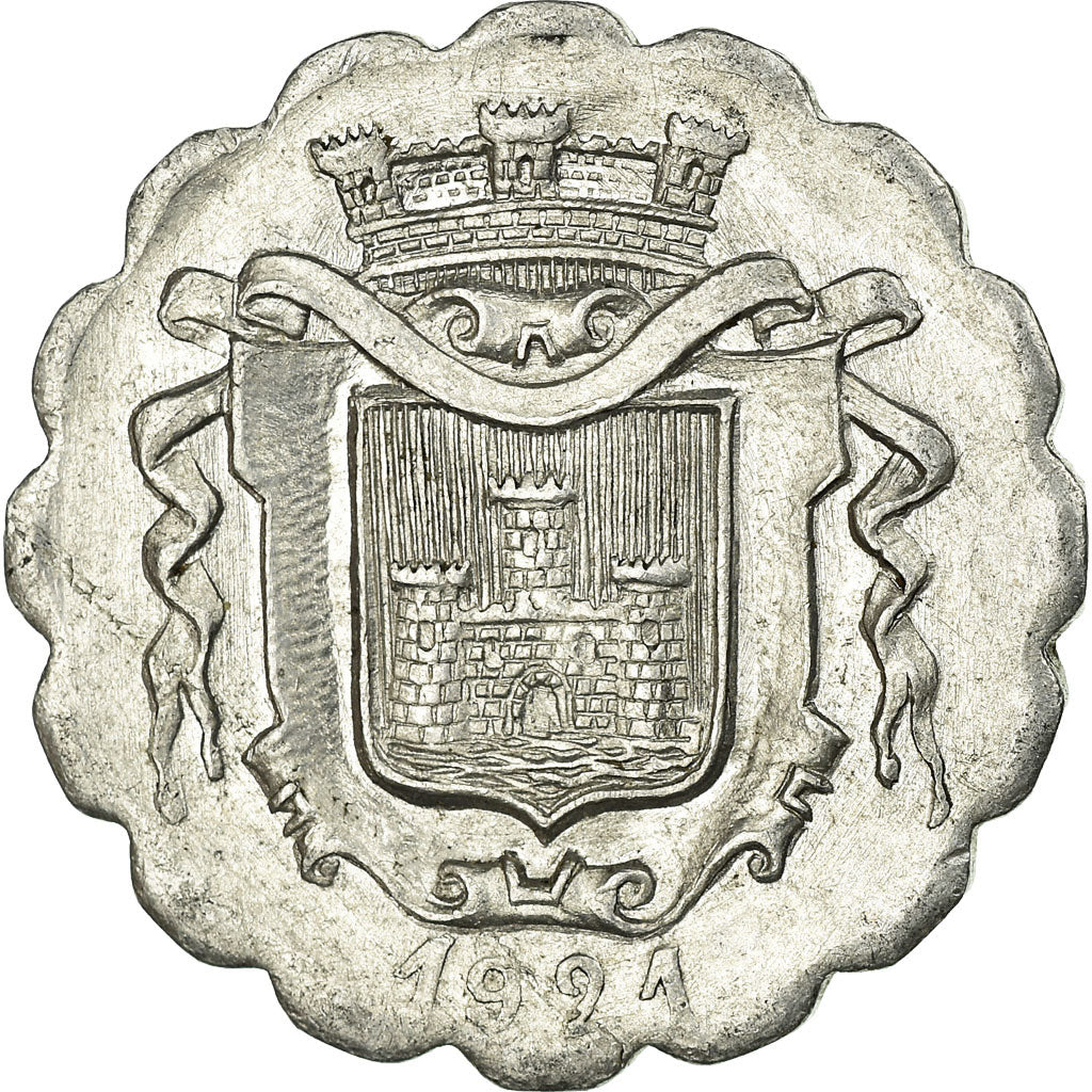 Monnaie, France, Union Commerciale et Industrielle, Falaise, 10 Centimes, 1921