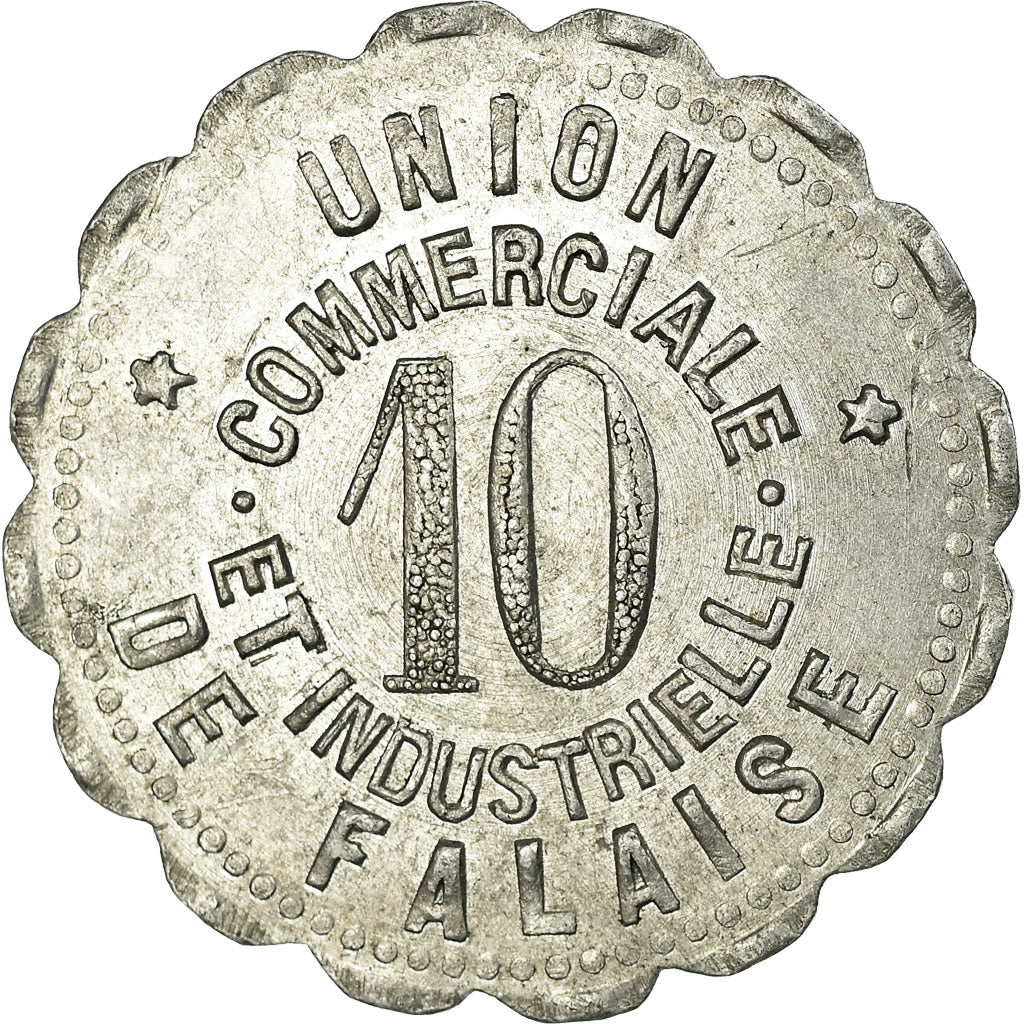 Monnaie, France, Union Commerciale et Industrielle, Falaise, 10 Centimes, 1921
