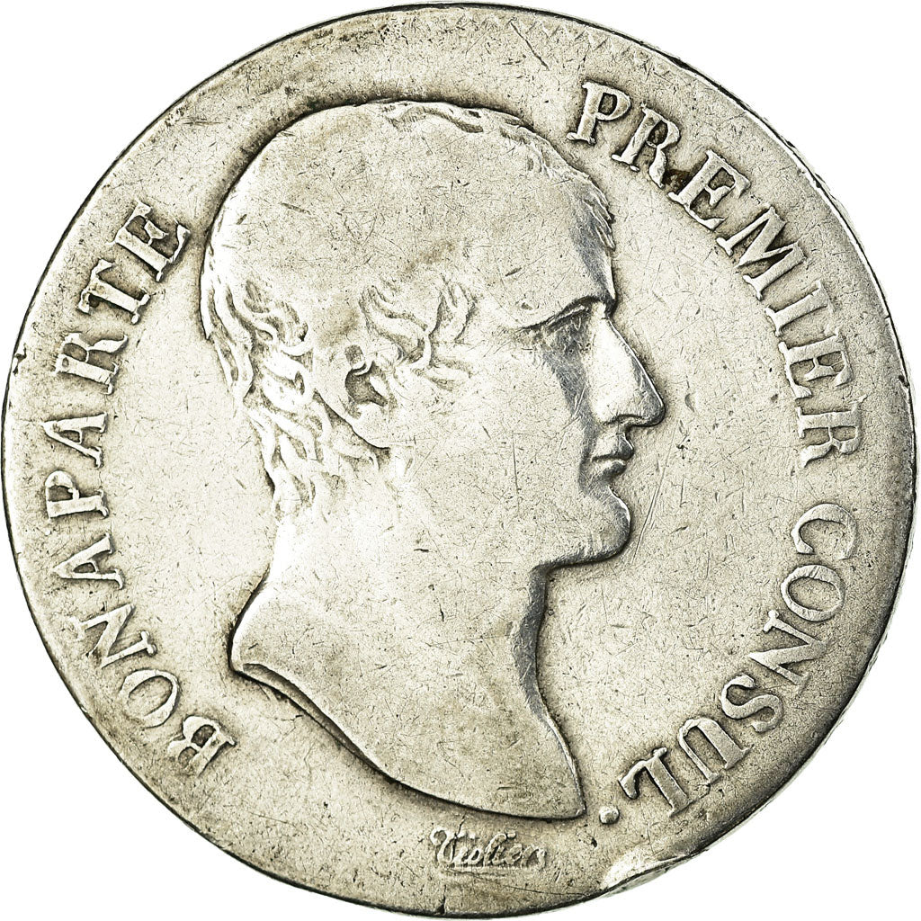 Moneta, Francia, Napoleon I, 5 Francs, An 12, Toulouse, B+, Argento, Gadoury:577