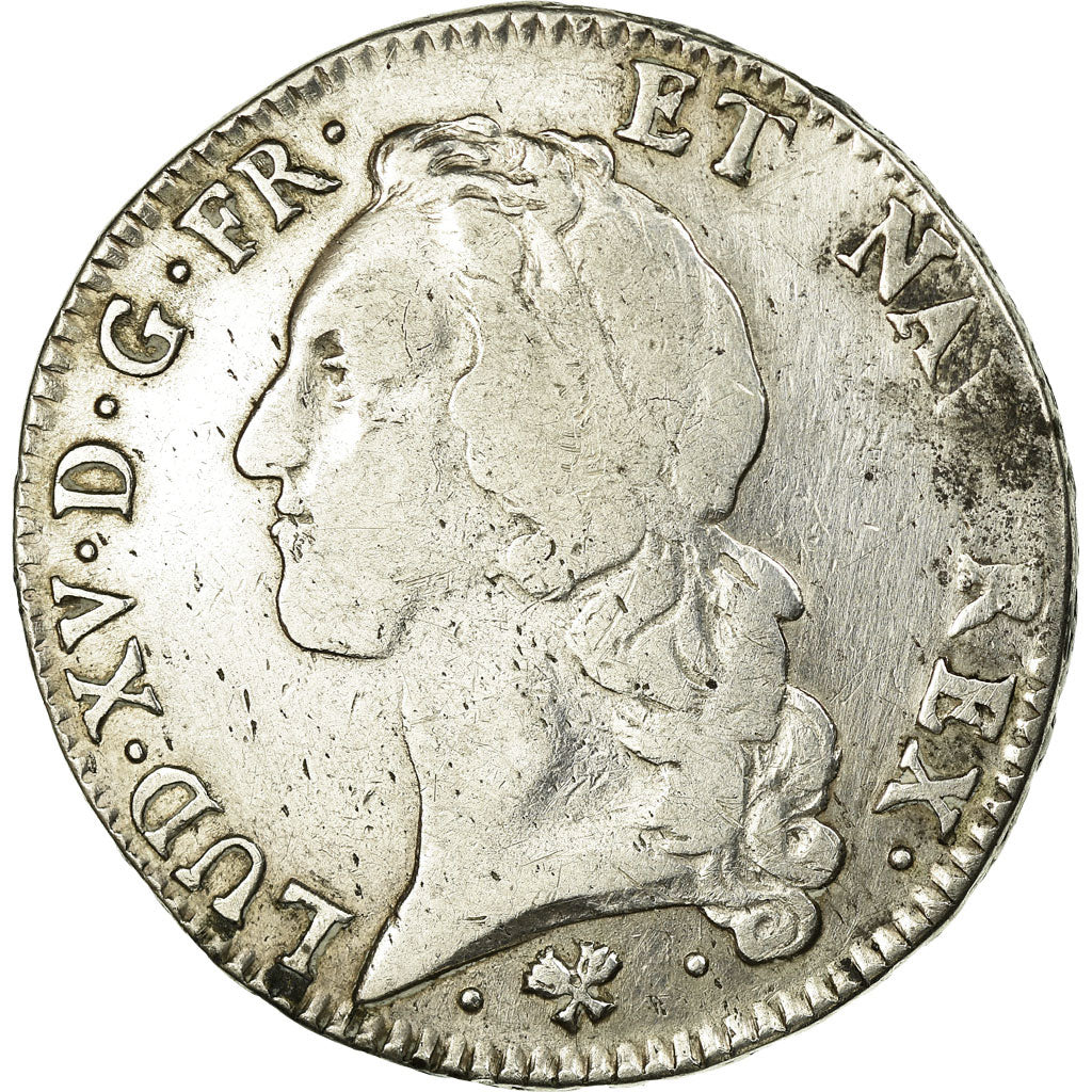 Moneda, Francia, Louis XV, Écu au bandeau, 1770, Bayonne, BC+, Plata