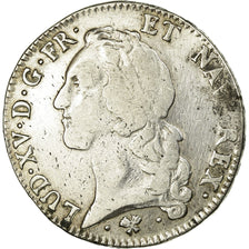 Moneda, Francia, Louis XV, Écu au bandeau, 1770, Bayonne, BC+, Plata