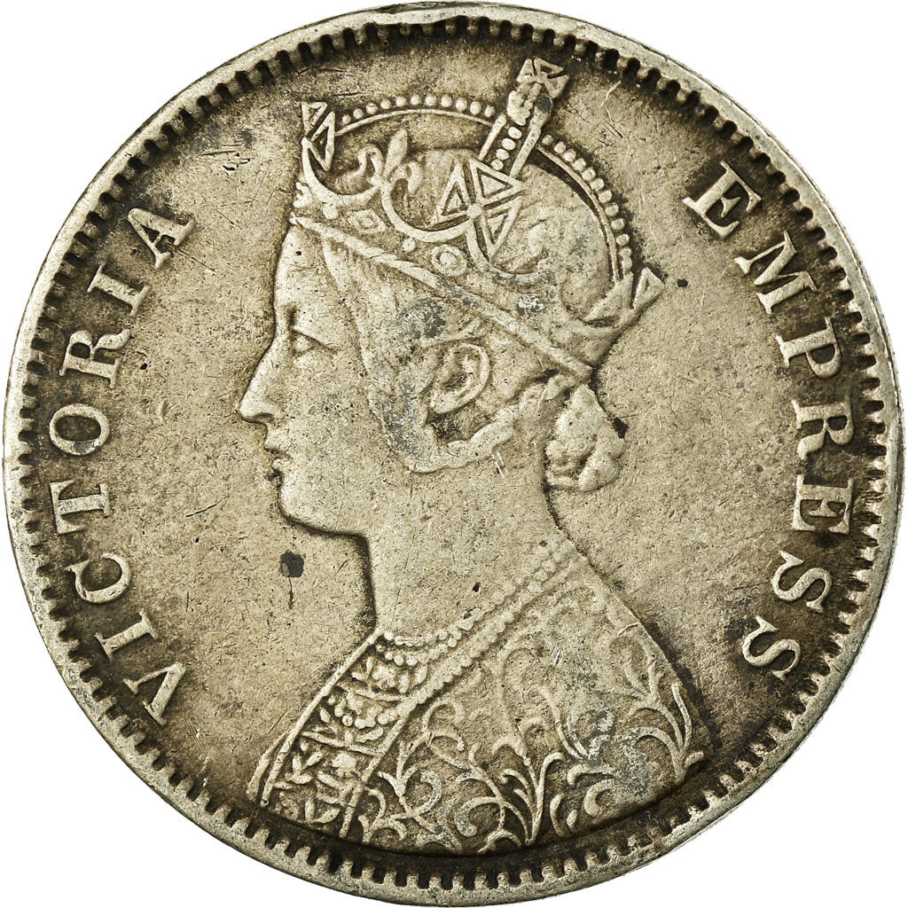 Coin, INDIA-BRITISH, Victoria, Rupee, 1901, Calcutta, VF(30-35), Silver, KM:492