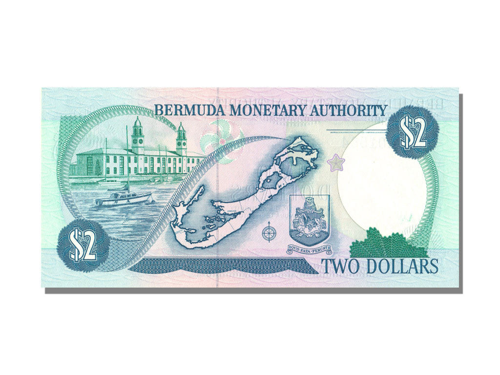 Bermuda, 2 Dollars, 1988, KM #34a, 1988-10-01, UNC(65-70), B/1