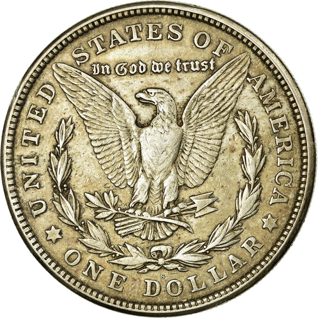 Coin, United States, Morgan Dollar, Dollar, 1921, San Francisco, EF(40-45)