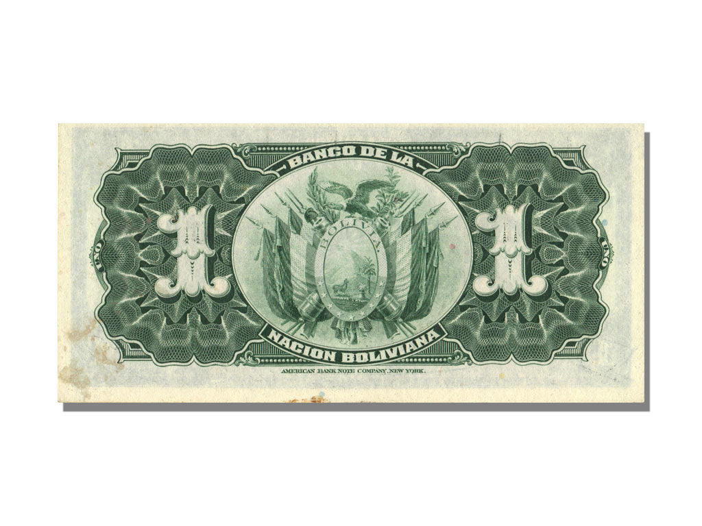 Bolivia, 1 Boliviano, 1911, 1911-05-11, UNC(63), D4