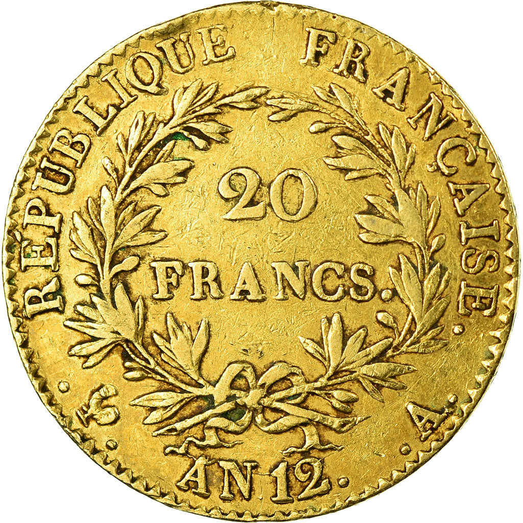 Coin, France, Napoléon I, 20 Francs, An 12 (1804), Paris, Variety, EF(40-45)