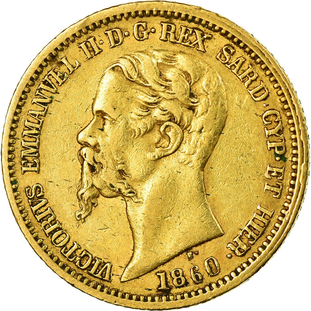 Coin, ITALIAN STATES, SARDINIA, Vittorio Emanuele II, 20 Lire, 1860, Milan
