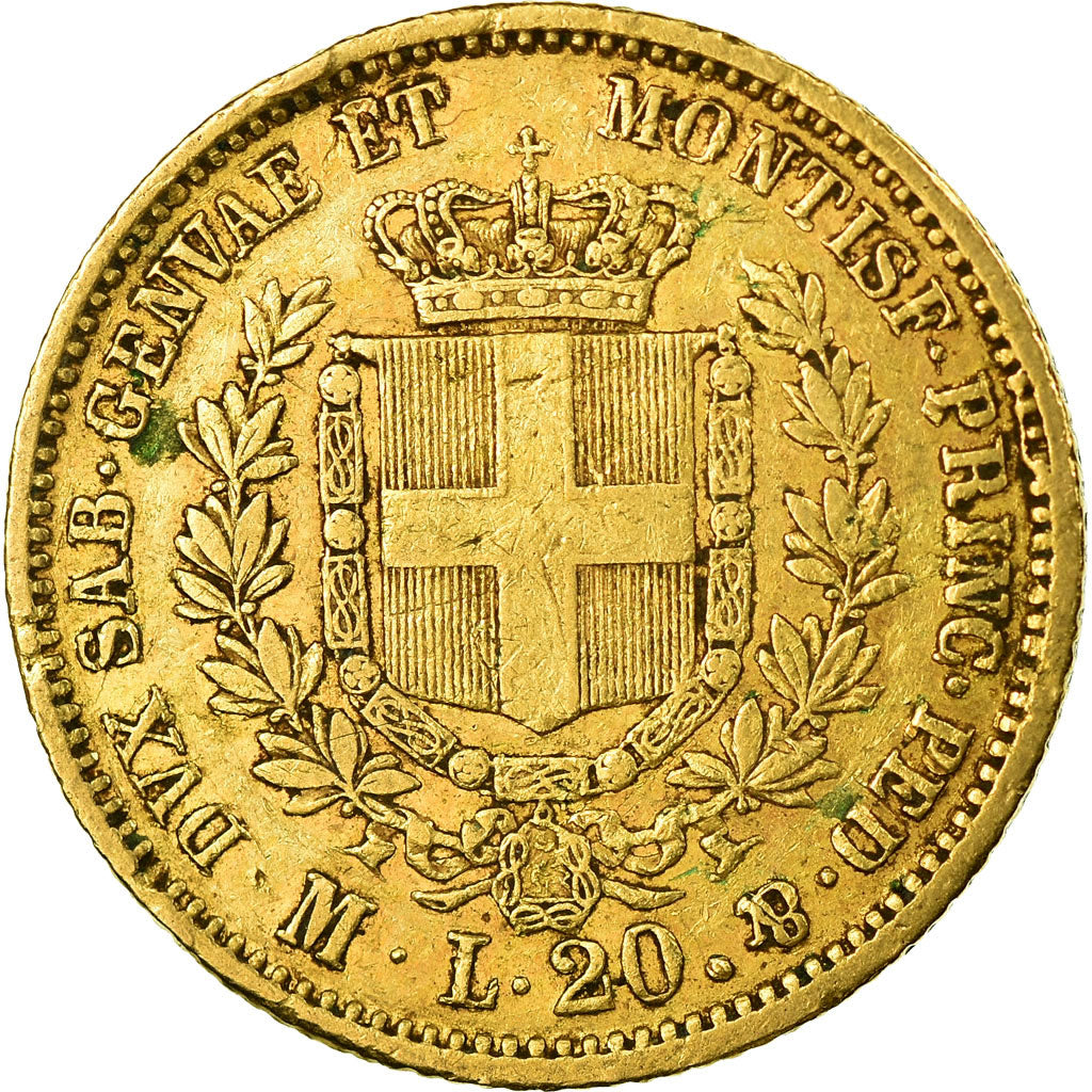Coin, ITALIAN STATES, SARDINIA, Vittorio Emanuele II, 20 Lire, 1860, Milan