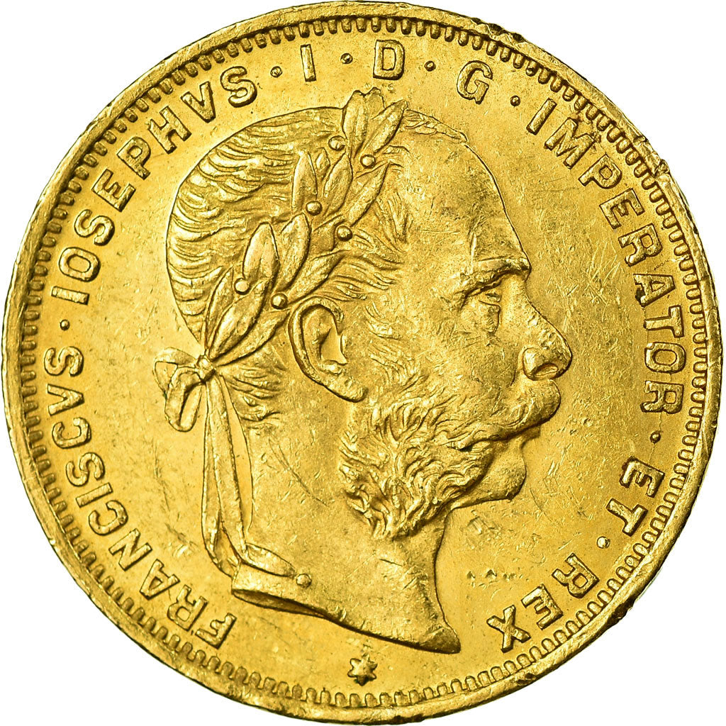 Monnaie, Autriche, Franz Joseph I, 8 Florins-20 Francs, 1889, Vienna, SUP+, Or