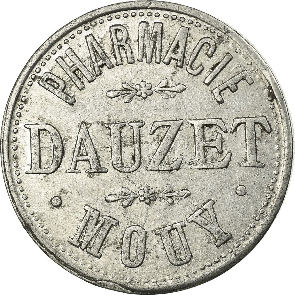 Münze, Frankreich, Pharmacie DAUZET, Mouy, 10 Centimes, SS+, Aluminium
