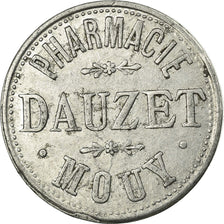 Münze, Frankreich, Pharmacie DAUZET, Mouy, 10 Centimes, SS+, Aluminium