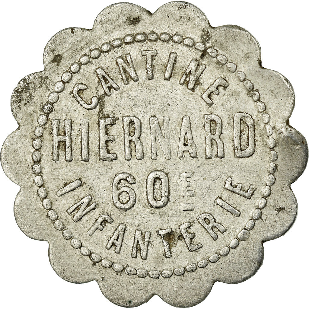Coin, France, 60ème d'Infanterie, Cantine Hienard, Besançon, 10 Centimes