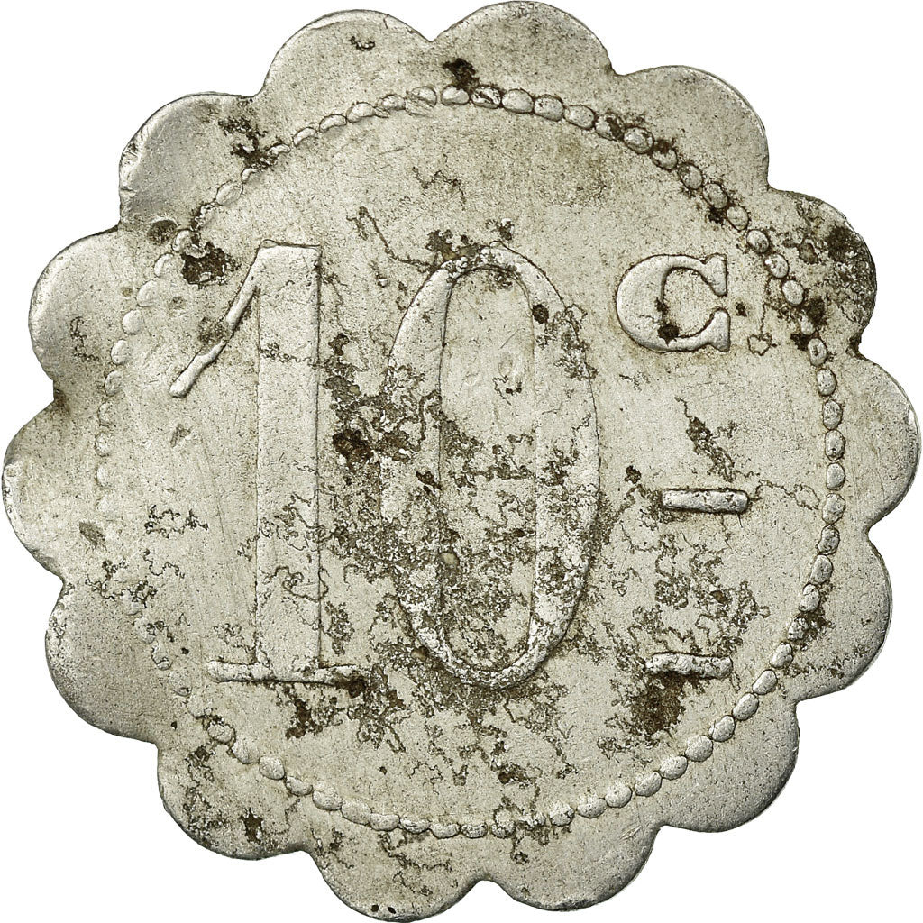 Coin, France, 60ème d'Infanterie, Cantine Hienard, Besançon, 10 Centimes