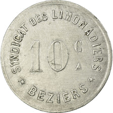 Münze, Frankreich, Syndicat des Limonadiers, Béziers, 10 Centimes, SS+