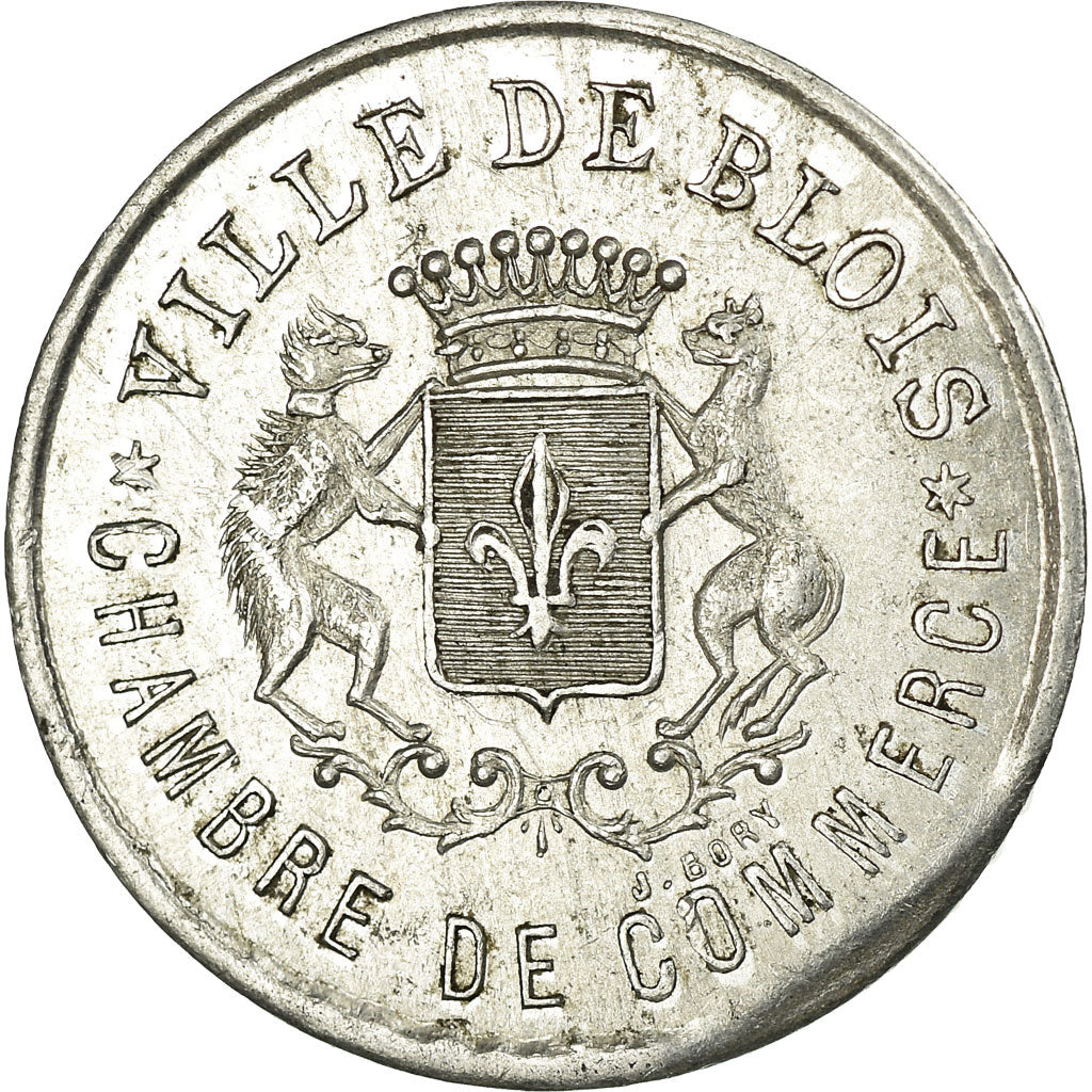 Coin, France, Chambre de Commerce, Blois, 5 Centimes, 1918, AU(55-58)