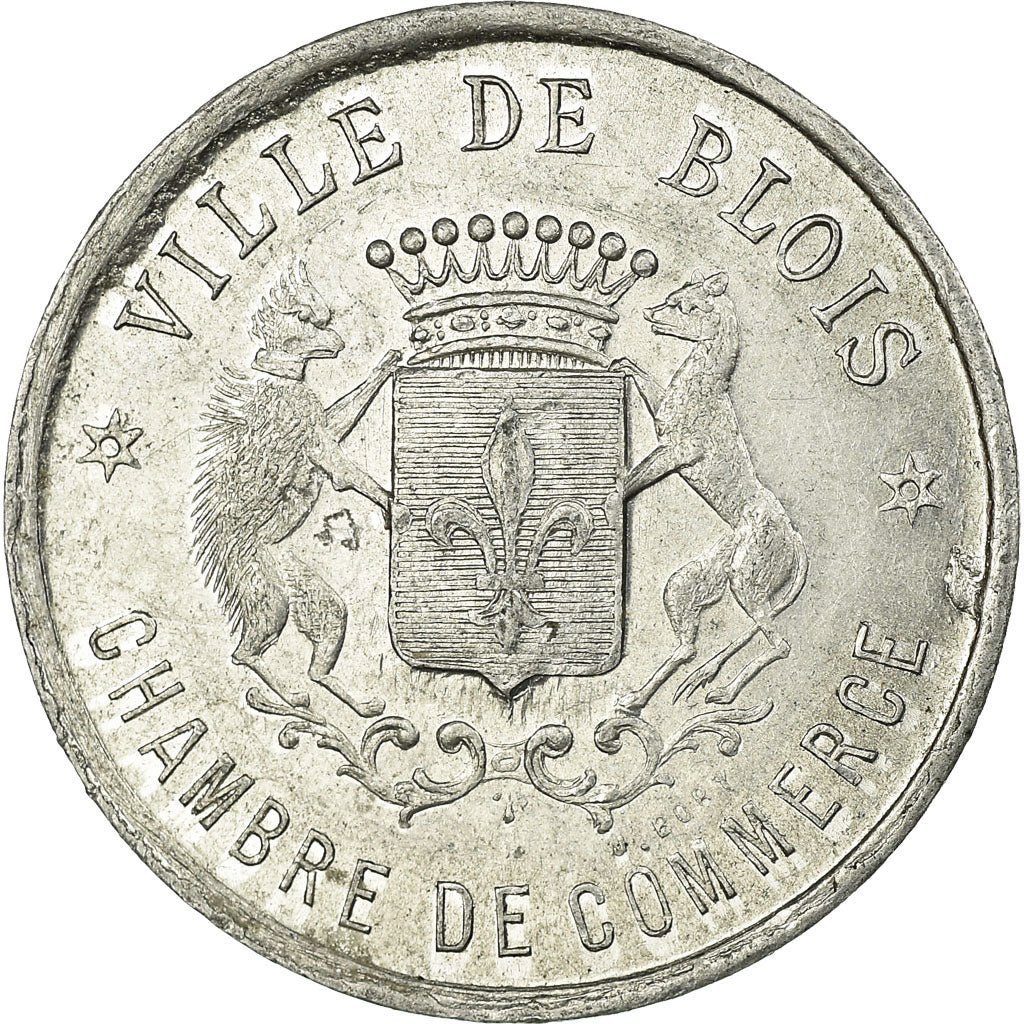 Coin, France, Chambre de Commerce, Blois, 10 Centimes, 1918, AU(55-58)