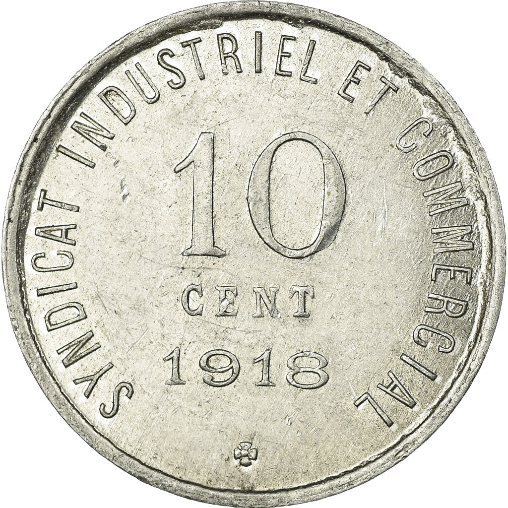 Coin, France, Chambre de Commerce, Blois, 10 Centimes, 1918, AU(55-58)