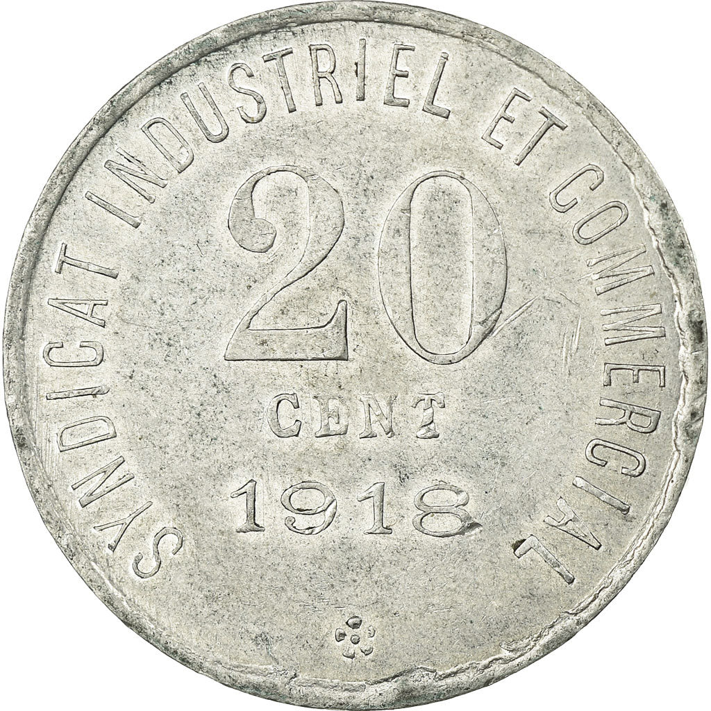 Coin, France, Chambre de Commerce, Blois, 20 Centimes, 1918, AU(50-53)
