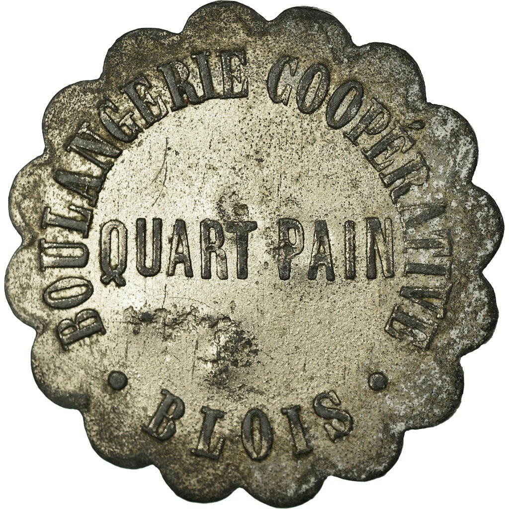 Coin, France, Boulangerie Coopérative, Blois, Quart pain, EF(40-45), Zinc