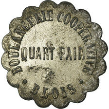 Coin, France, Boulangerie Coopérative, Blois, Quart pain, EF(40-45), Zinc
