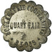 Coin, France, Boulangerie Coopérative, Blois, Quart pain, EF(40-45), Zinc