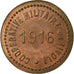 Coin, France, Coopérative Militaire de Tivoli, Bourges, 10 Centimes, 1916