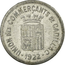 Moneda, Francia, Union des Commerçants, Cadillac, 10 Centimes, 1922, MBC+