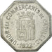 Moneta, Francja, Union des Commerçants, Cadillac, 25 Centimes, 1922, AU(50-53)