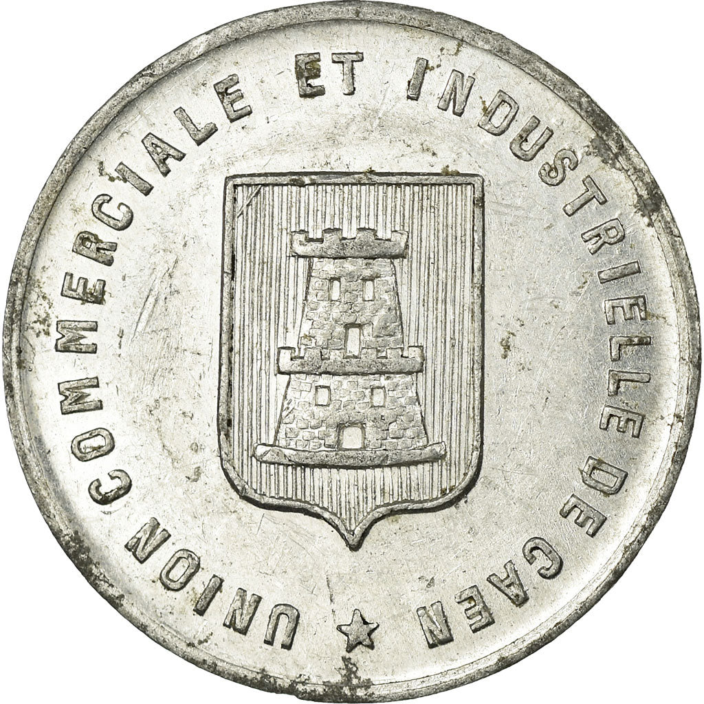 Coin, France, Union Commerciale et Industrielle, Caen, 5 Centimes, 1921