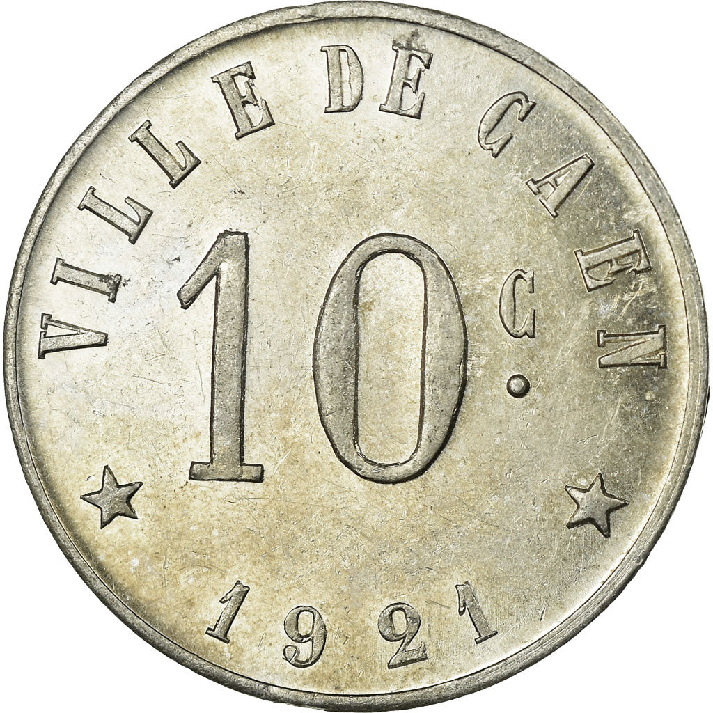 Coin, France, Union Commerciale et Industrielle, Caen, 10 Centimes, 1921
