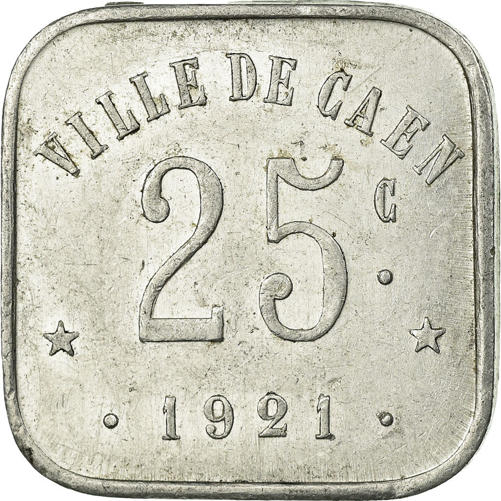 Coin, France, Union Commerciale et Industrielle, Caen, 25 Centimes, 1921