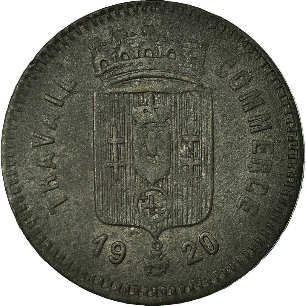 Coin, France, Fédération du Commerce du Calaisis, Calais, 10 Centimes, 1920