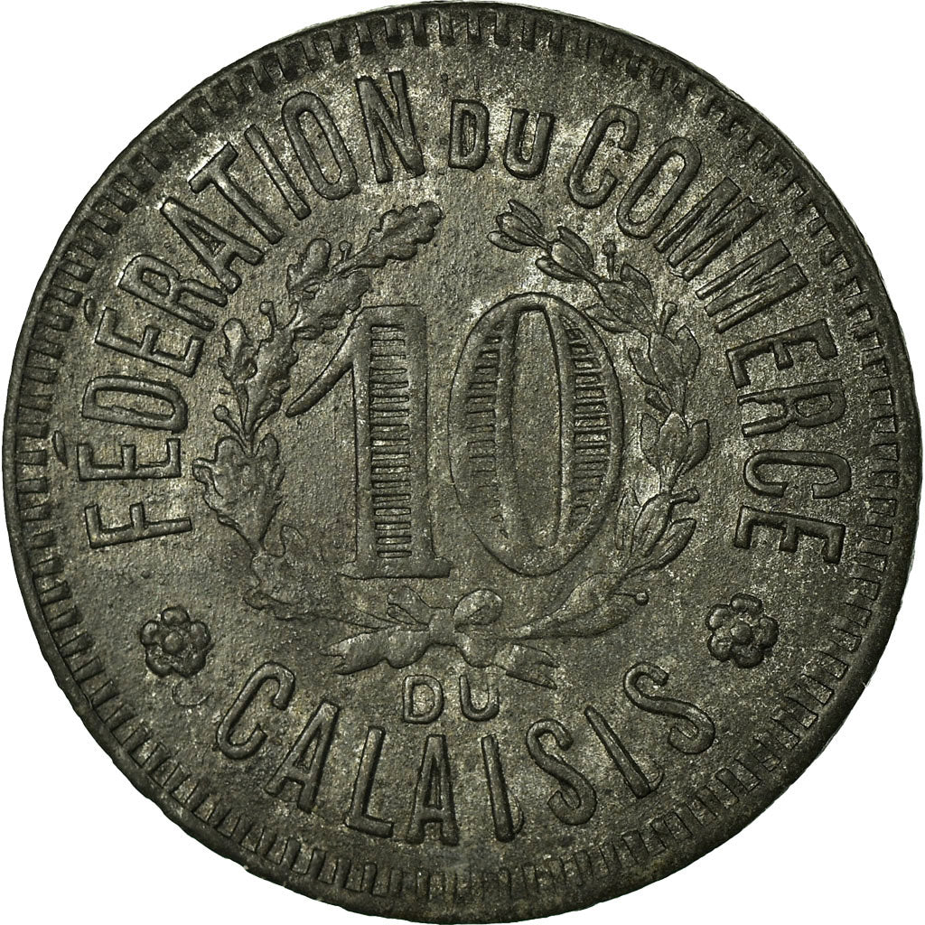 Coin, France, Fédération du Commerce du Calaisis, Calais, 10 Centimes, 1920