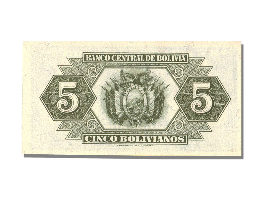 Bolivia, 5 Bolivianos, 1928, 1928-07-20, FDS
