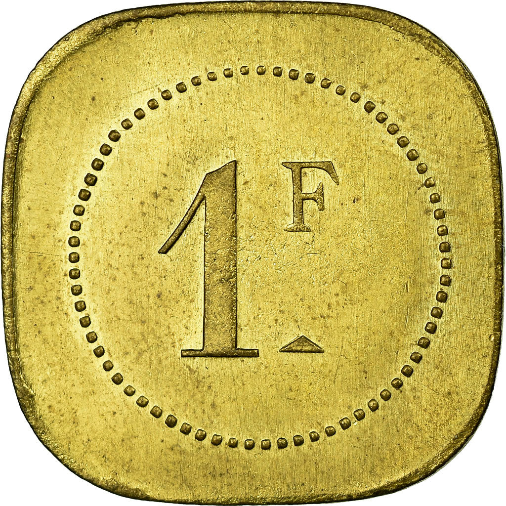 Monnaie, France, Brasserie du Casino, Cannes, 1 Franc, SPL, Laiton, Elie:15.5
