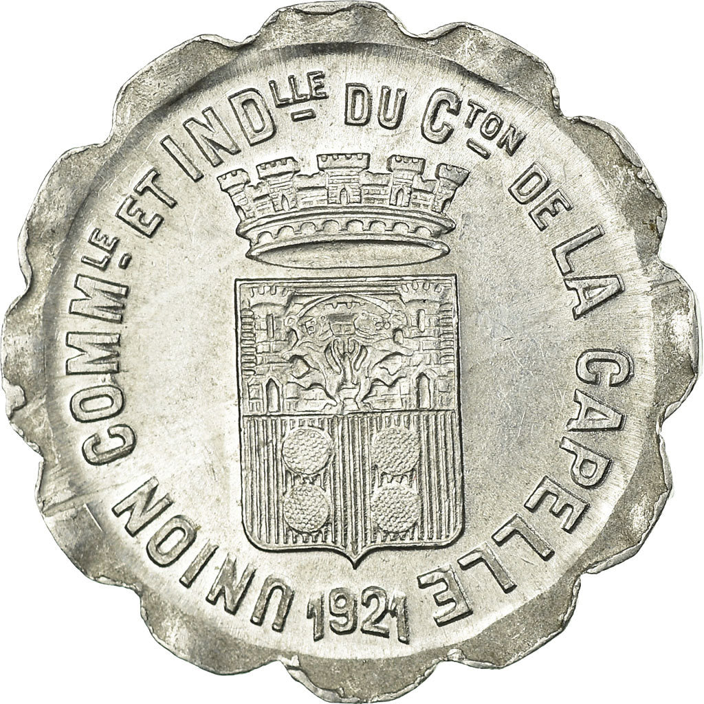 Coin, France, Union Commerciale et Industrielle, La Capelle, 5 Centimes, 1921